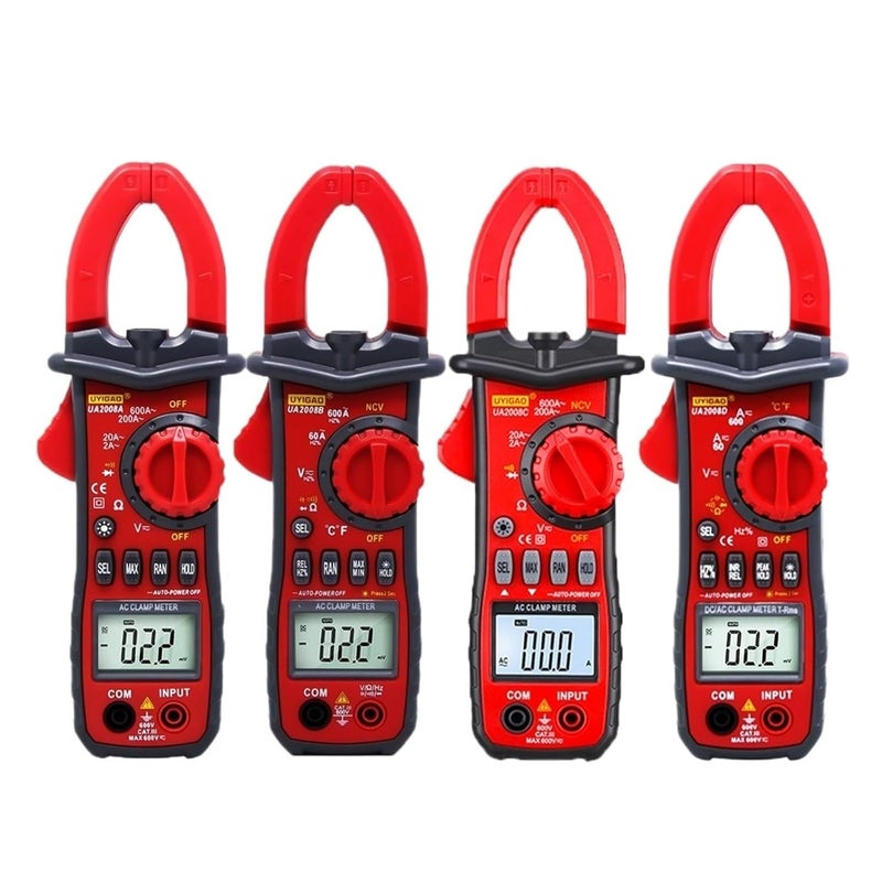 Digital Clamp Meter Multimeter UA2008 Series DC/AC Voltage Current Capacitance Resistance Electrical Maintenance Tester(UA2008C) - Image 1