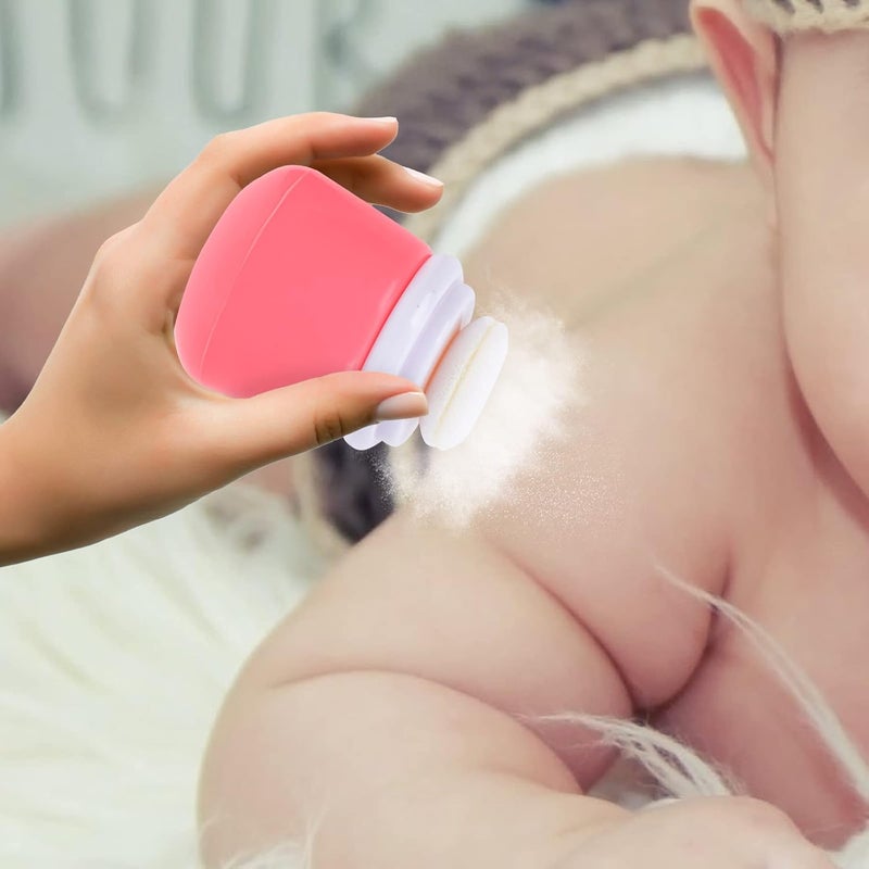 comfrt Cartoon Bear Baby Powder Box Creative Talcum Powder Case Empty Powder Puff Box - Image 4