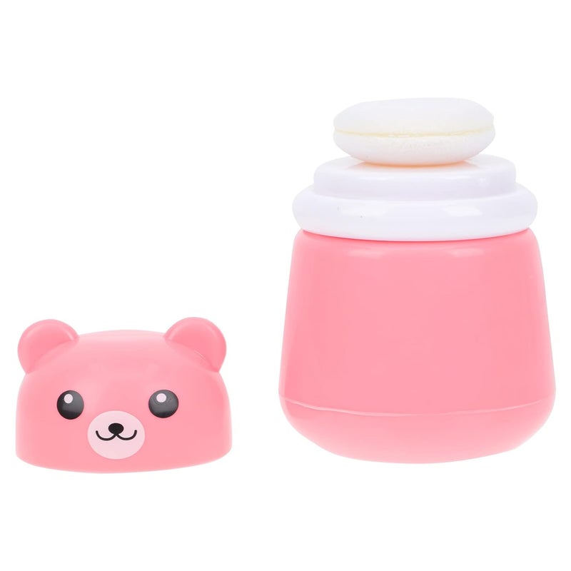 comfrt Cartoon Bear Baby Powder Box Creative Talcum Powder Case Empty Powder Puff Box - Image 1