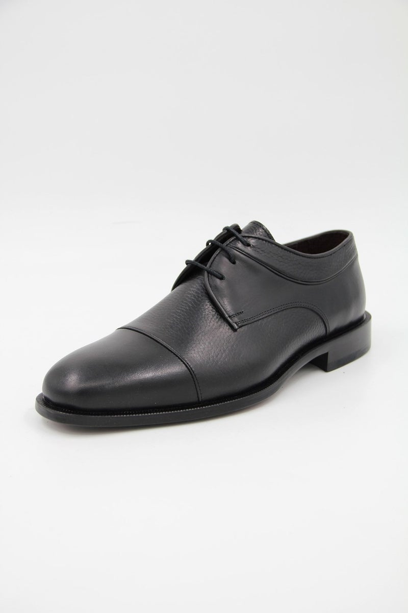 Danacı 9643 Leather Men's Classic Shoes - Black  - Image 2