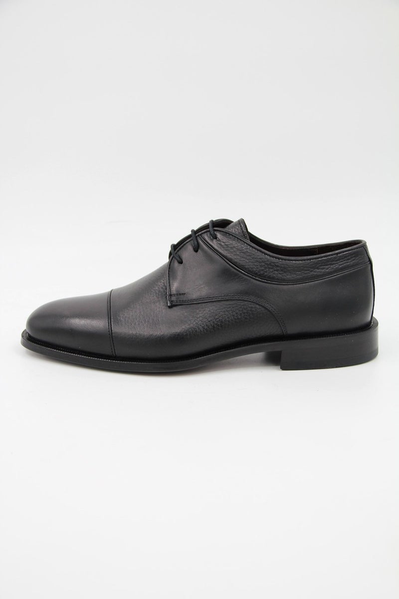 Danacı 9643 Leather Men's Classic Shoes - Black  - Image 3