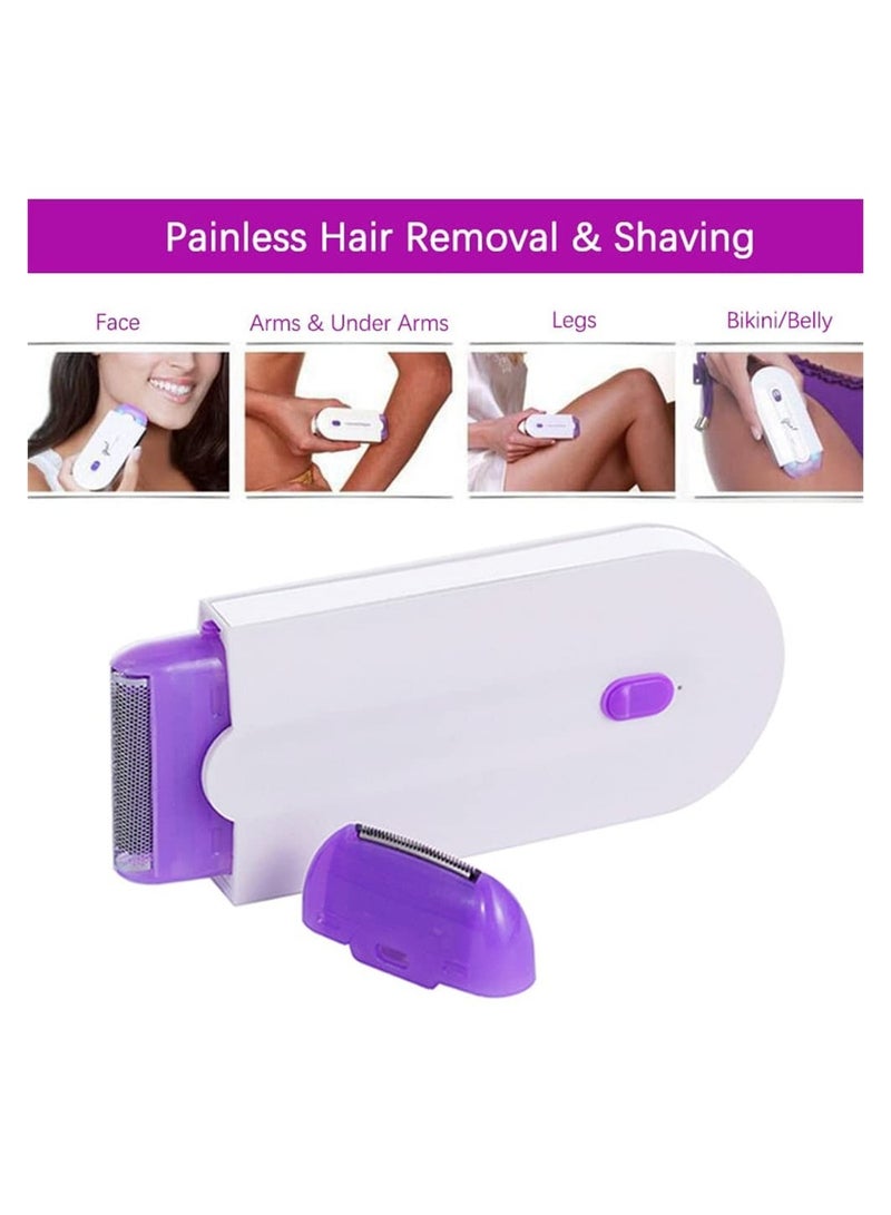 Zikra Rechargeable Epilator Remover Smooth Touch Painless Hair Removal Instant Pain Free Razor Sensor Light Technology Remove Flawless Facial Apply to Any Part of The Body - Image 5