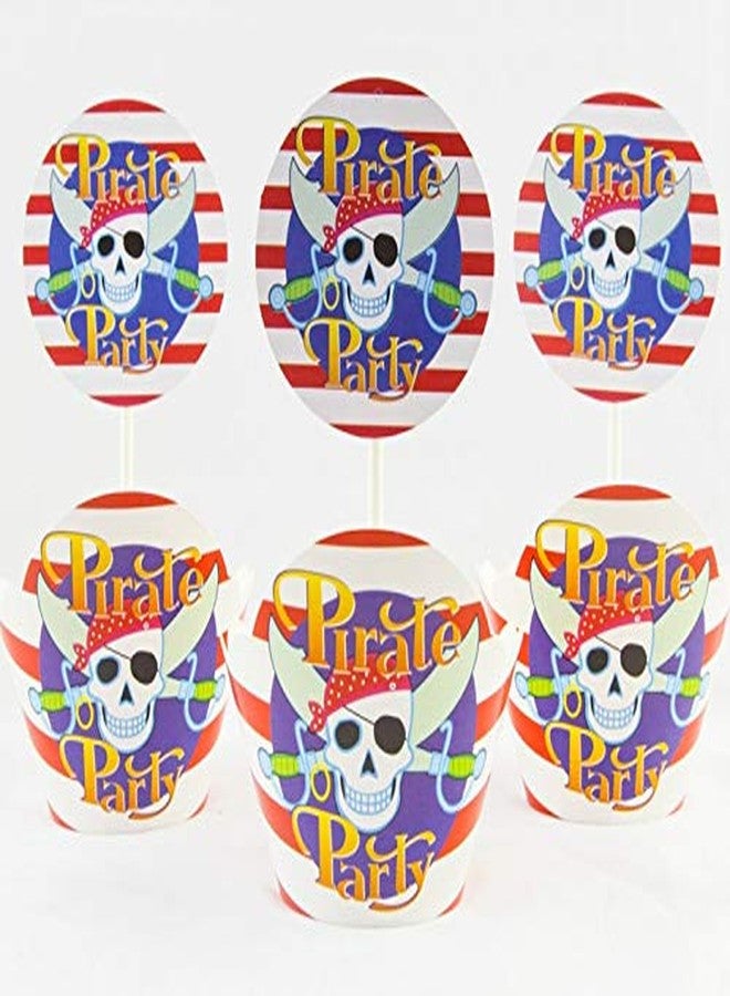 Funcart Pirate Party" Theme Cup Cake Wrapper