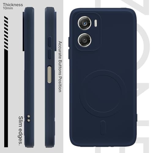 Pikkme Back Cover for Motorola Moto G06 Power Soft Matte Silicone Mag-Safe Design (Mag-Safe Not Support) Camera Protection | Slim Fit Bumper Cover (Blue) - Image 3