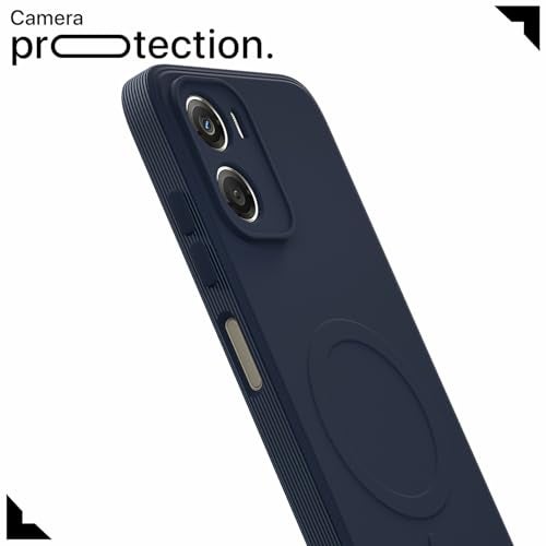 Pikkme Back Cover for Motorola Moto G06 Power Soft Matte Silicone Mag-Safe Design (Mag-Safe Not Support) Camera Protection | Slim Fit Bumper Cover (Blue) - Image 5