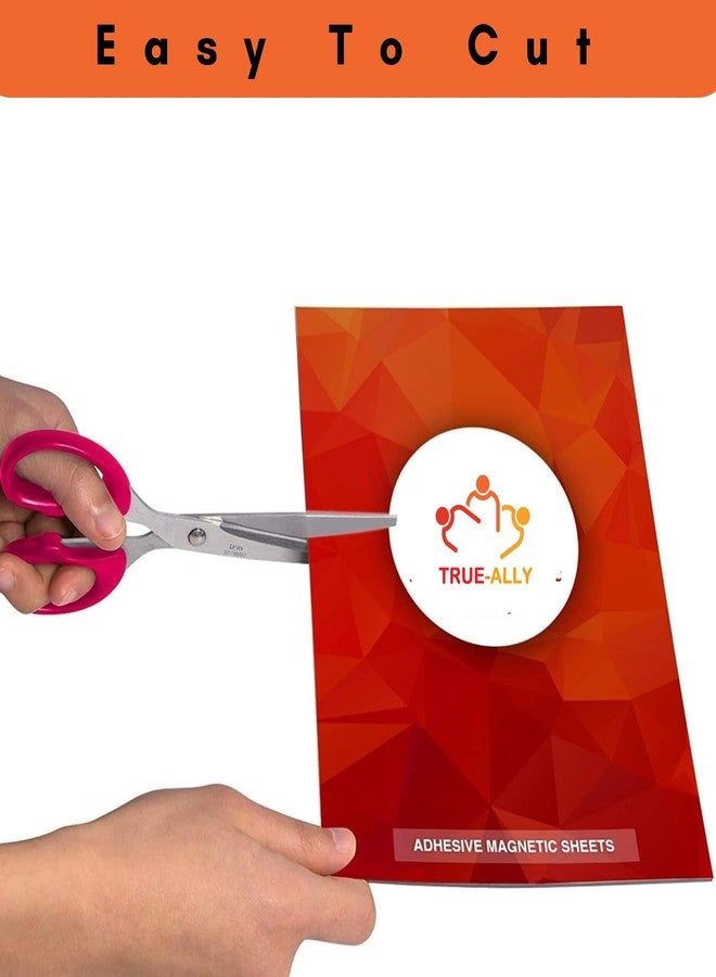 True-Ally 2 Pieces Self-Adhesive Magnetic Sheet | 12 Inch x 12 inch, 1mm Thick | Peel & Stick Magnet for DIY Crafts, Photos, & Artwork | Cut to Size | Not for Heavy Objects (12"x12") Pack of 2 - Image 5