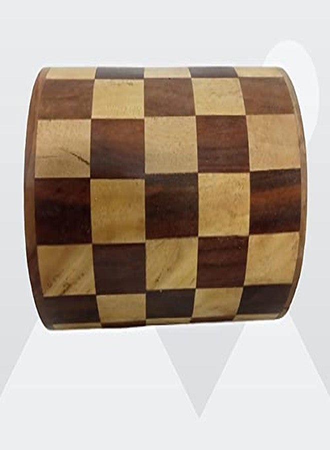 MITRIA TRADERS Piggy Bank for Adults Big Size Wooden Money Bank Coin Box for Kids with Screw Lock (7 x 4.5) inches, Gifts for Boys, Girls & Adult - Image 3