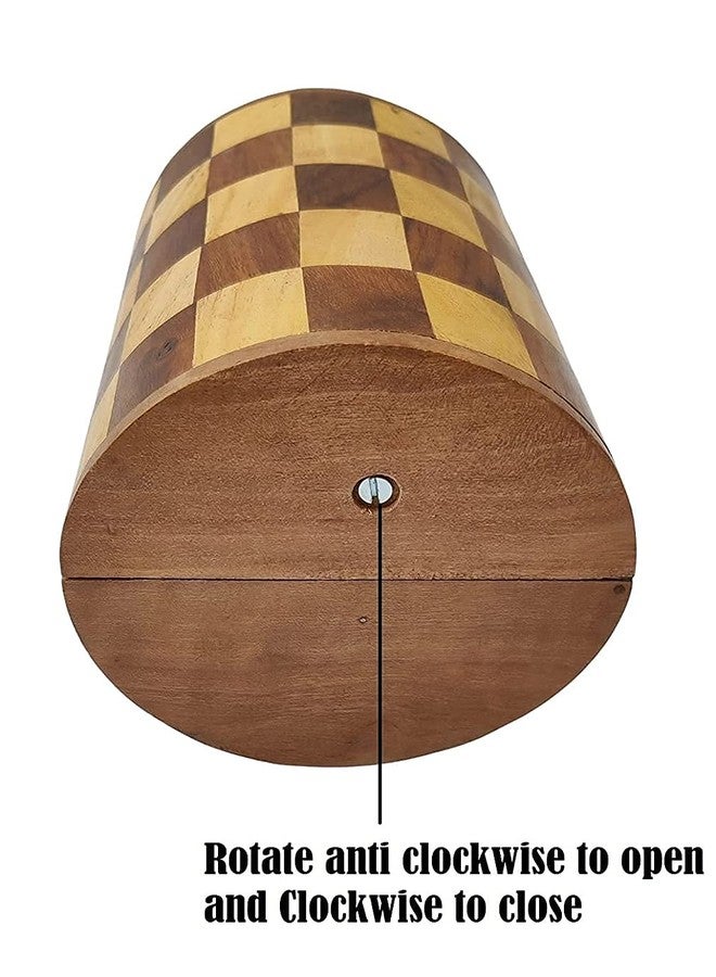 MITRIA TRADERS Piggy Bank for Adults Big Size Wooden Money Bank Coin Box for Kids with Screw Lock (7 x 4.5) inches, Gifts for Boys, Girls & Adult - Image 5