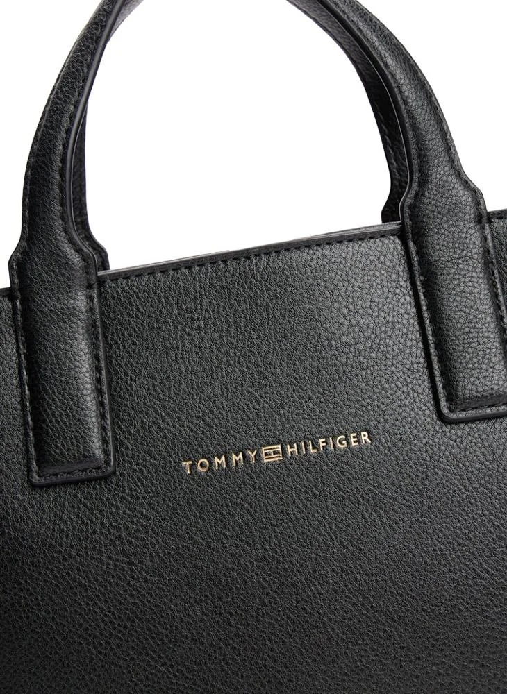 TOMMY HILFIGER Logo Detailed Zip Through Tote