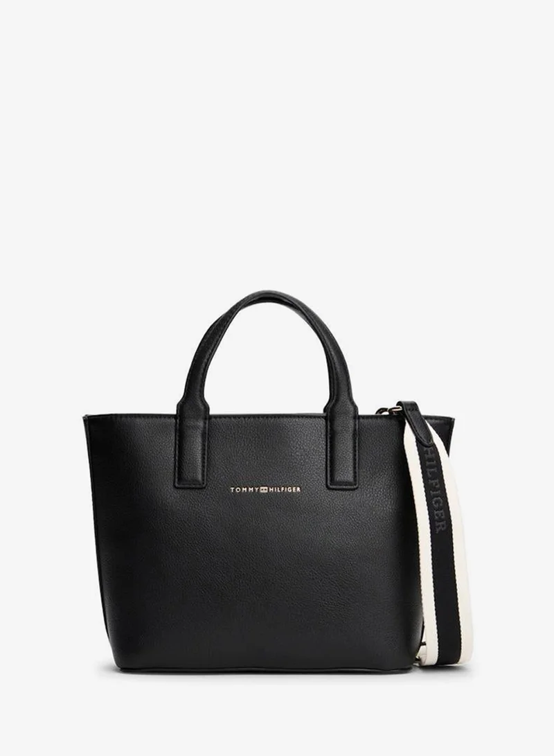 TOMMY HILFIGER Logo Detailed Zip Through Tote