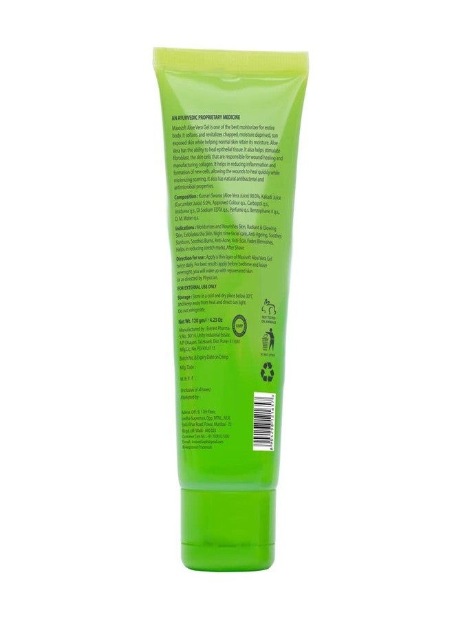Maxisoft Aloe Vera & Cucumber Gel | Cooling & Moisturizing | Soothes Dry & Irritated Skin | Lightweight, Non-Sticky Formula | Ideal for Daily Skincare & Haircare| (120 gm- Pack of 1) - Image 2