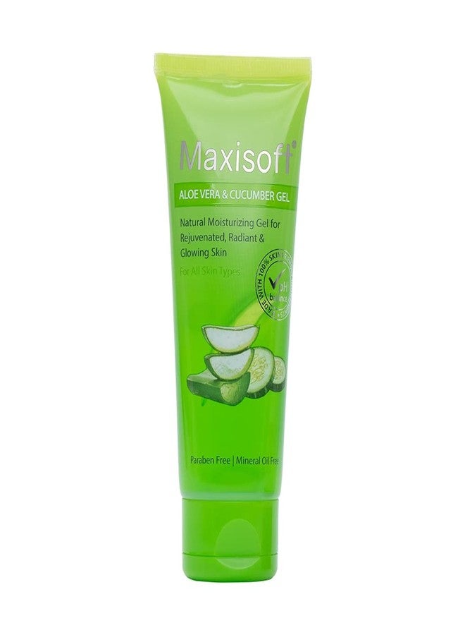 Maxisoft Aloe Vera & Cucumber Gel | Cooling & Moisturizing | Soothes Dry & Irritated Skin | Lightweight, Non-Sticky Formula | Ideal for Daily Skincare & Haircare| (120 gm- Pack of 1) - Image 1