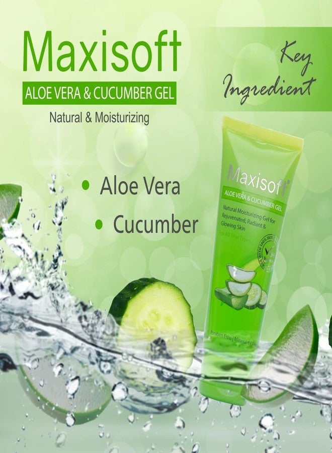 Maxisoft Aloe Vera & Cucumber Gel | Cooling & Moisturizing | Soothes Dry & Irritated Skin | Lightweight, Non-Sticky Formula | Ideal for Daily Skincare & Haircare| (120 gm- Pack of 1) - Image 4