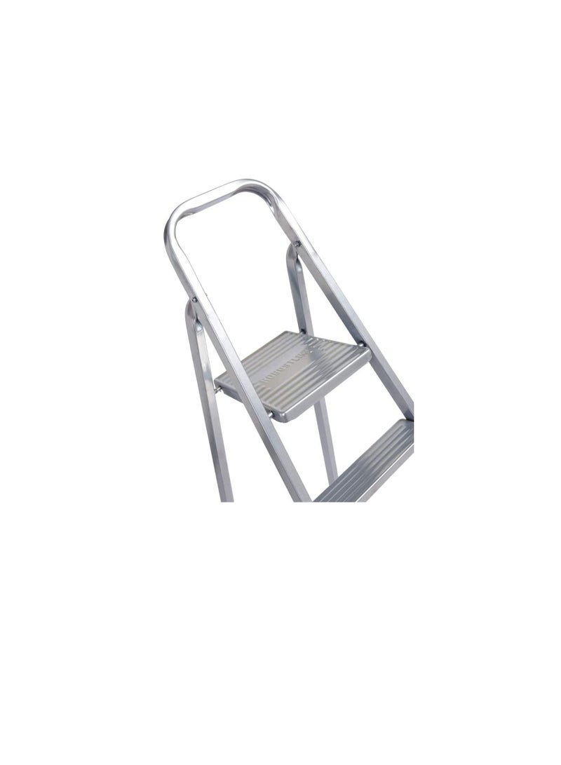 ROBUSTLINE Robustline Heavy Duty Steel Ladder, Ultra Stable Folding Ladder. (5 Step, Silver)  - Image 3