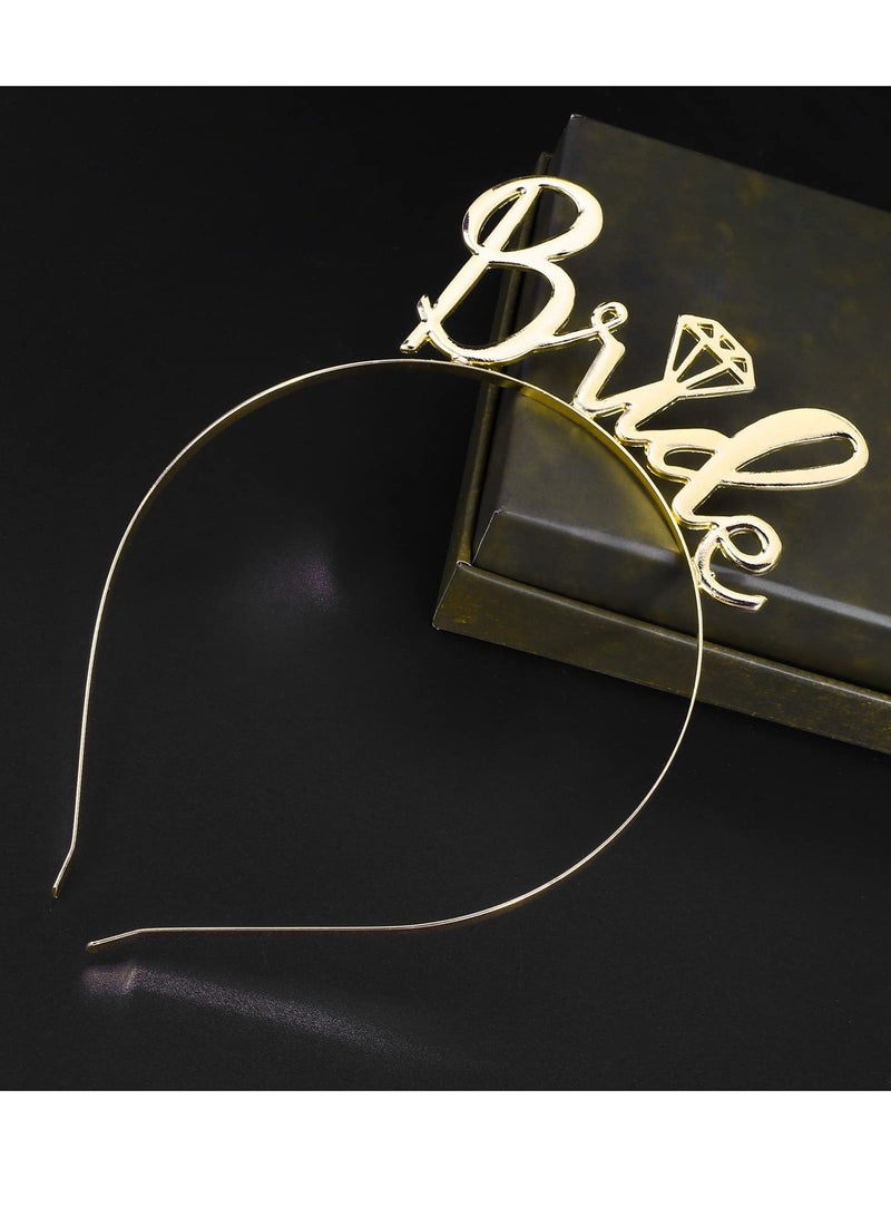 Excefore Bachelorette Party Accessories Set, Bachelorette Party Decorations Glitter Kit, 3 Piece Rose Gold Bridal Shower Decoration Accessories for Bachelorette Party Supplies - Image 2