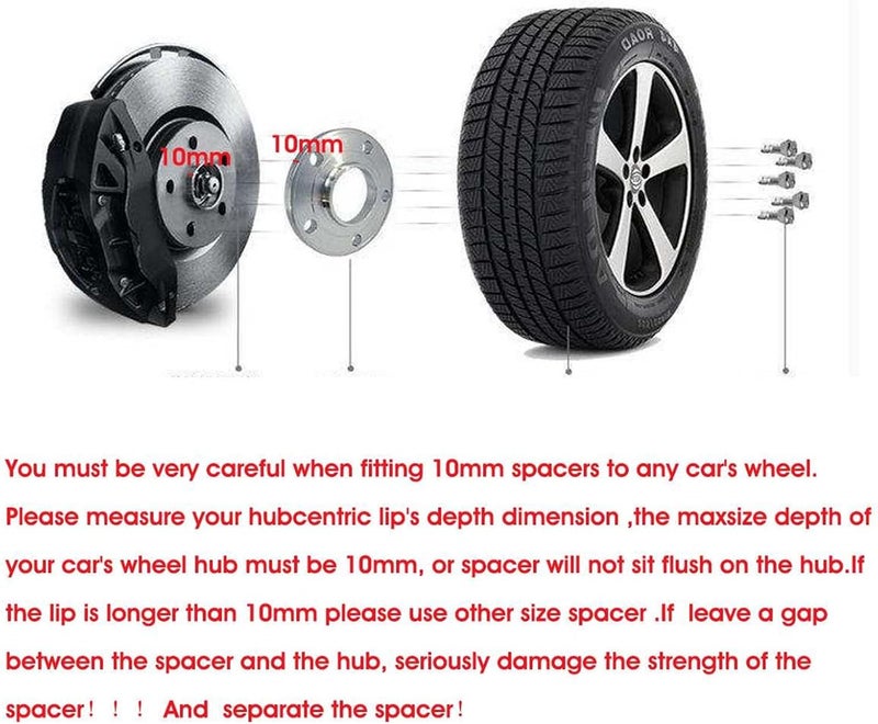 MKVAXR 10mm Wheel Spacer Adapter for BMW - Image 3