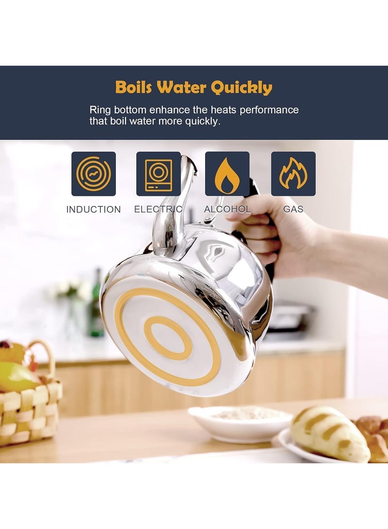 Stainless Steel Teapot – 1L - Image 2