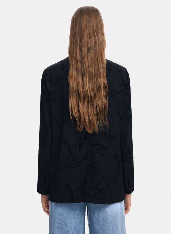 DESIGUAL Lettering blazer  - Image 4