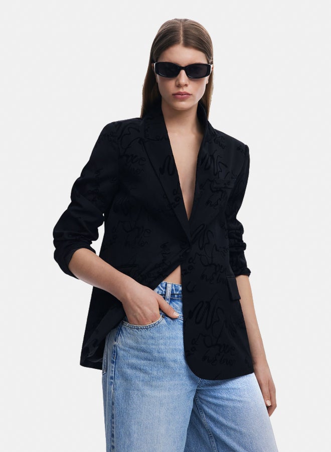 DESIGUAL Lettering blazer  - Image 1
