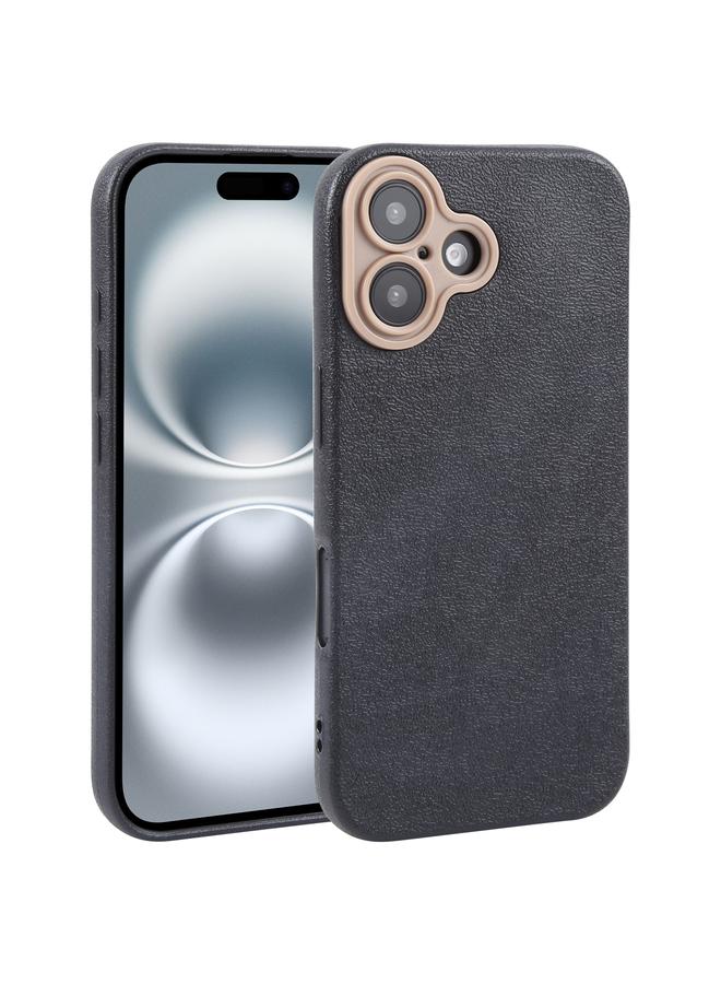 إيروريكس جراب لهاتف iPhone 16 Plus مصنوع من الجلد الصناعي العادي وغطاء خلفي للهاتف - Image 1