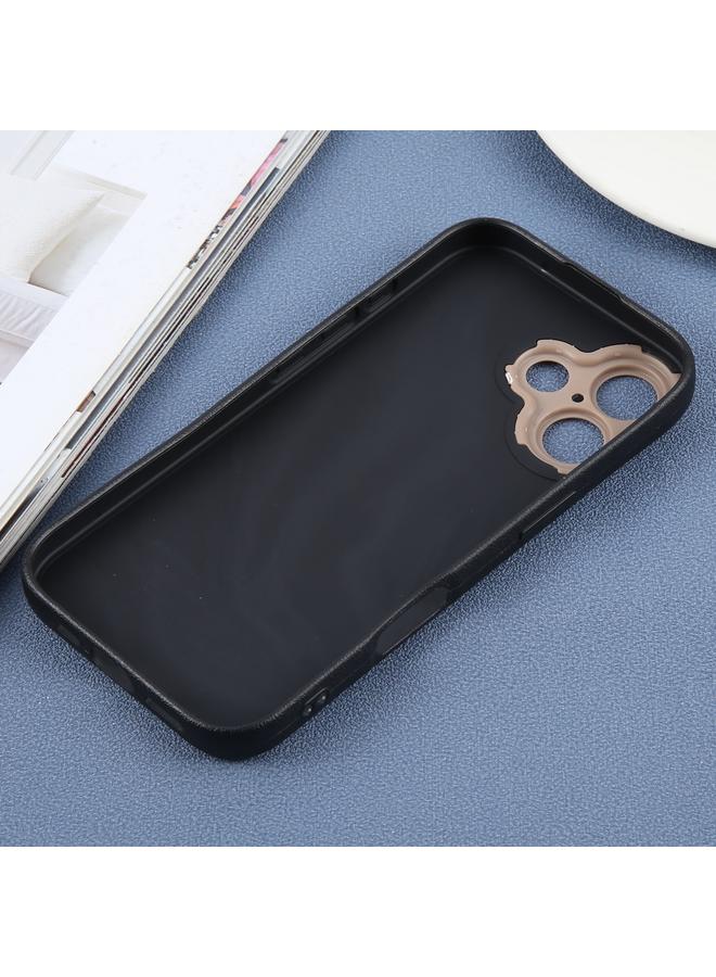 إيروريكس جراب لهاتف iPhone 16 Plus مصنوع من الجلد الصناعي العادي وغطاء خلفي للهاتف - Image 4