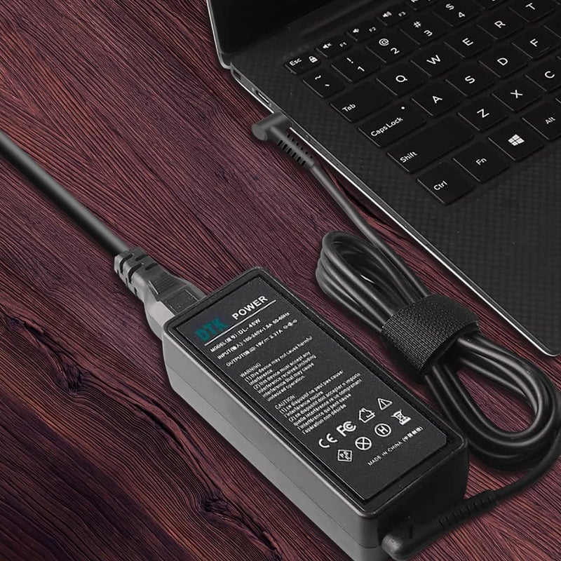 DTK شاحن كمبيوتر محمول 120W 19.5V 6.15A بديل لأجهزة HP المحمولة، سلك طاقة الكمبيوتر، محول تيار متردد، سلسلة Pavilion ENVY OMEN WASD، موصل: 4.5 × 3.0 مم - Image 4