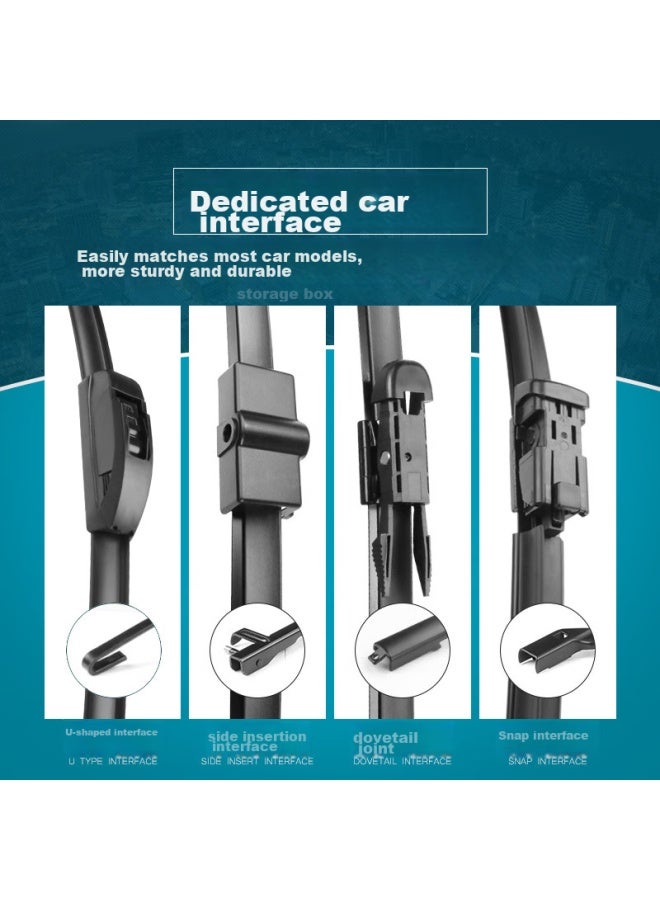 AOLIN Platinum Boneless Wiper Blade/Windshield Wiper For Mercedes-Benz Ml-Class Ml300/Ml350, 2012-Present, Mercedes-Benz Gle 2015-2017 Wiper Blade, Original Size Rubber Strip - Image 3