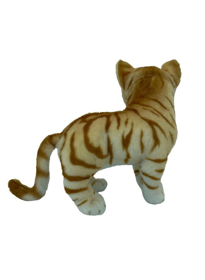 تيكلز لعبة قطة تيكلز واقفة محشوة ناعمة على شكل حيوان للأطفال الأولاد والبنات، هدايا عيد الميلاد (الحجم: 20 سم، اللون: أصفر) - Image 3