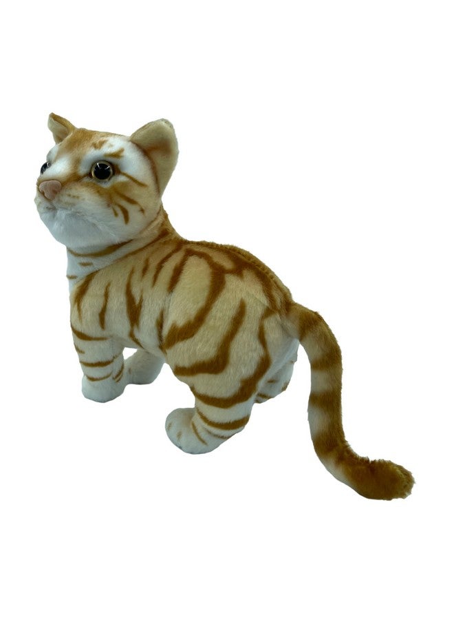 تيكلز لعبة قطة تيكلز واقفة محشوة ناعمة على شكل حيوان للأطفال الأولاد والبنات، هدايا عيد الميلاد (الحجم: 20 سم، اللون: أصفر) - Image 4