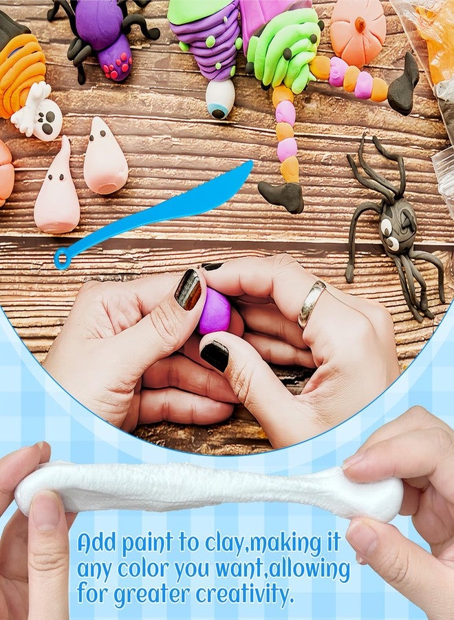 Blvochnnt 50 Pack White Air Dry Foam Clay,Moldable Soft Lightweight Clays with 3 Pcs Sculpting Knives for Kids,Art Craft Supplies,School Rewards 1.3lb - Image 4