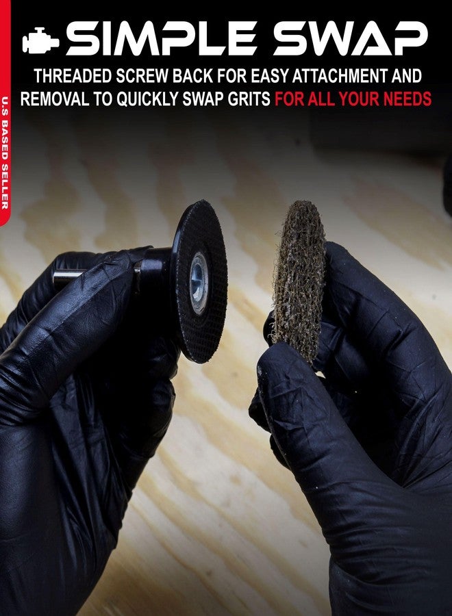ABN Surface Conditioning Discs - 2in, Coarse Grit, 25-Pack, Best Value - Image 3