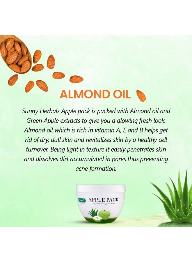 Sunny Aloe Vera Gel (100gm) & Apple Face Pack (150gm), Radiant, Glowing Skin, Fights Flaky, Patchy Skin, Protects from Free Radicals, Revitalizes, Freshens the Skin - Image 5