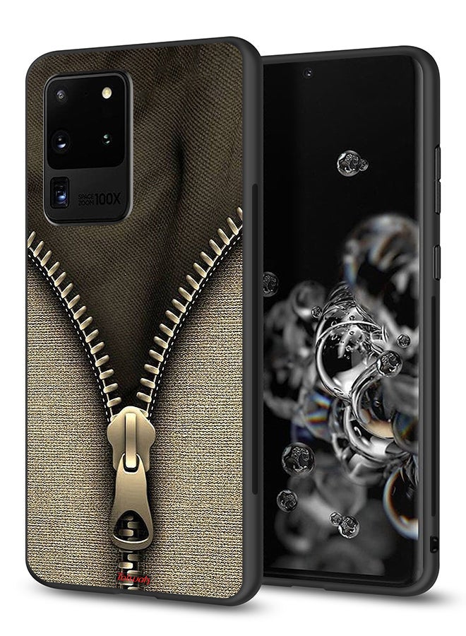 Tolwak Samsung Galaxy S20 Ultra Protective Case Cover Zip Pattern - Image 1