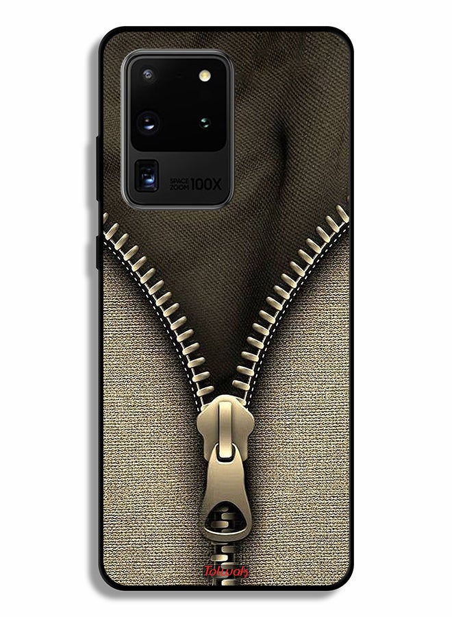 Tolwak Samsung Galaxy S20 Ultra Protective Case Cover Zip Pattern - Image 2