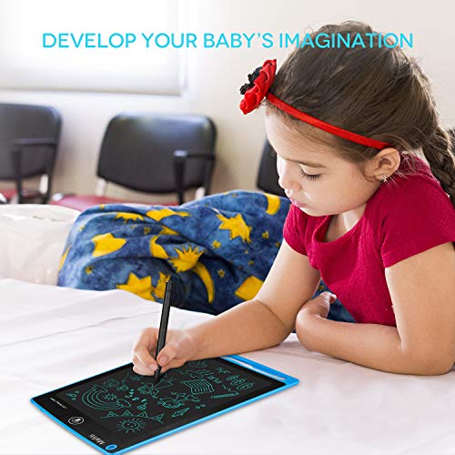 Mafiti LCD Writing Tablet 8.5 Inch Electronic Writing Drawing Pads Portable Doodle Board Gifts for Kids Office Memo Home Whiteboard Blue - Image 4