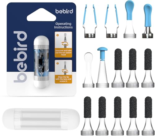 Bebird Original Ear Camera Replacement Tips 14pcs Silicone Ear Spoon Accessories Only Compatible with Bebird Earsight Plus D39R R37R B31R R1 Ultra - Image 1