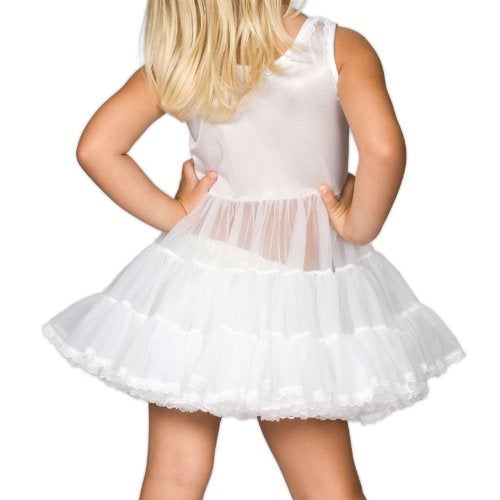 IC Collections I.C. Collections Baby Girls White Bouffant Slip Petticoat, 06m - Image 2