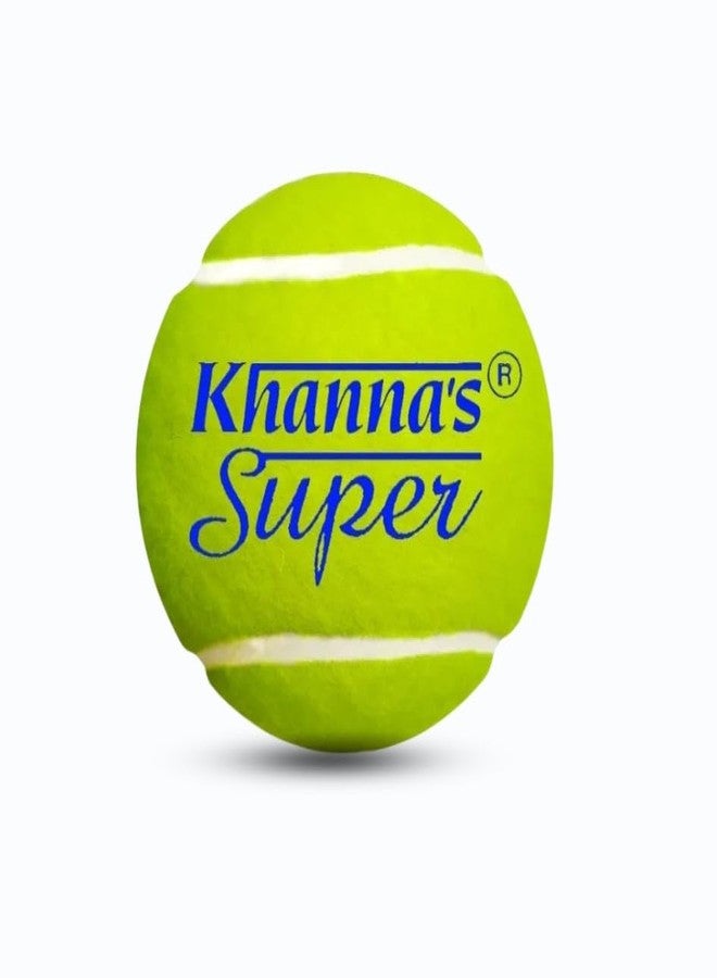 KHANNA Super | Heavy Tennis Ball | 1 Box (Pack of 12 Balls) (Bright Yellow) - Image 2
