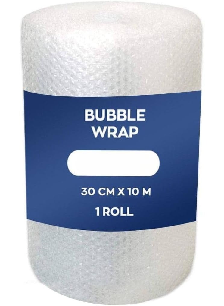 Bubble Wrap Roll, 30 cm x 10 m Air Bubble Cushioning Wrap for Packaging, Shipping, Mailing, Packing and Moving Supplies