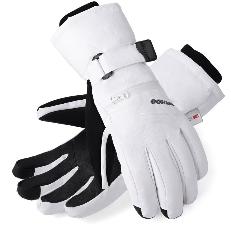 HOIHOO Ski Gloves, Waterproof Warm 3M Thinsulate Snow Gloves Touchscreen Cold Weather Winter Gloves Snowboard Glove Fits Both Men & Women - Image 1