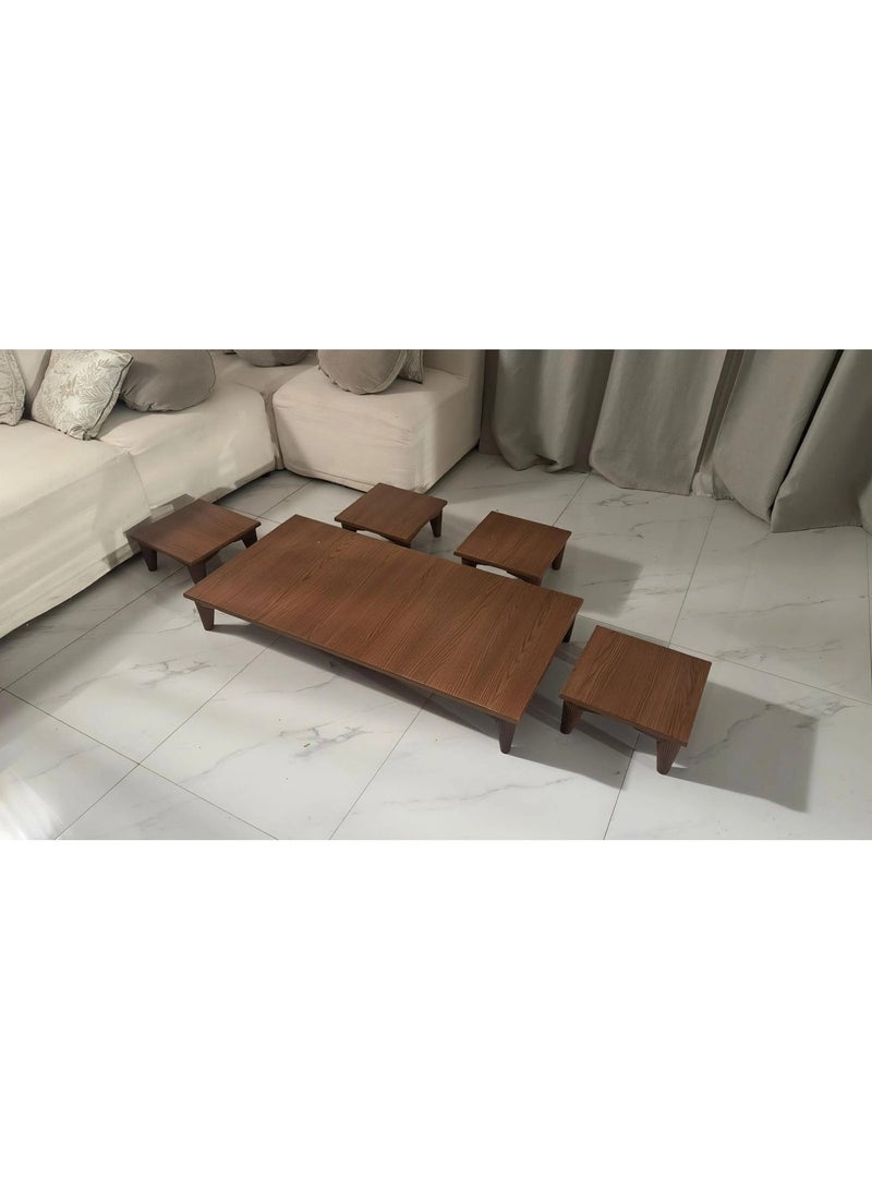 تودو طقم طاولات ارضي مع 4 خدمة - Image 1