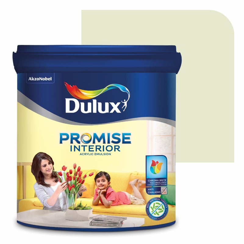 Dulux Promise Interior Emulsion Paint (1L, Morning Blend) | Wall paint with Chroma Brite Technology for brighter longer-lasting colors | Rich finish | Anti-chalk | Water-based | 3-year warranty - Image 4