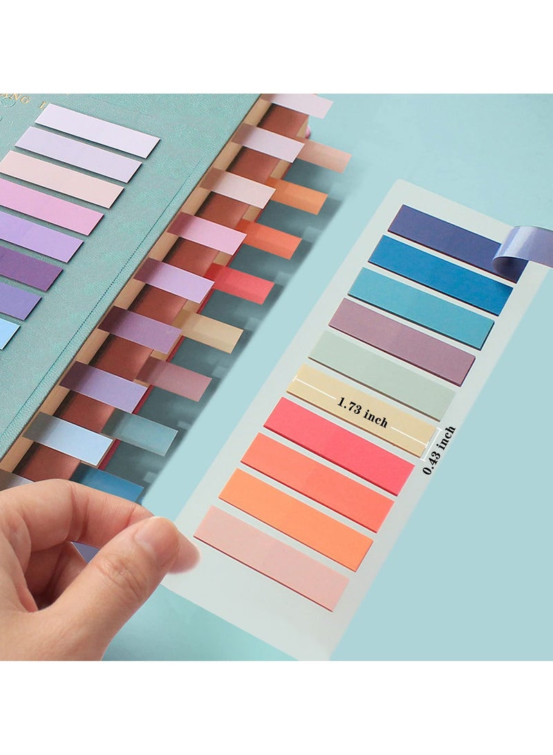 1200 Pcs  Markers,Morandi Sticky Note Tabs Colored Writable And Repositionable Book Flags Tabs Strip Index Tabs, Tabs - Image 2