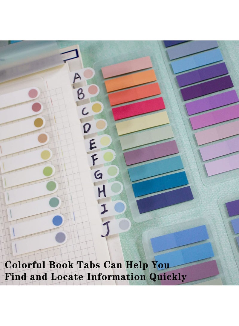 1200 Pcs  Markers,Morandi Sticky Note Tabs Colored Writable And Repositionable Book Flags Tabs Strip Index Tabs, Tabs - Image 3