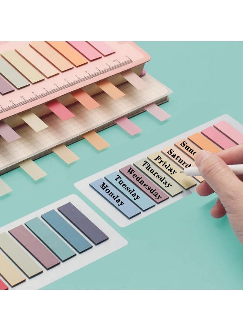 1200 Pcs  Markers,Morandi Sticky Note Tabs Colored Writable And Repositionable Book Flags Tabs Strip Index Tabs, Tabs - Image 4