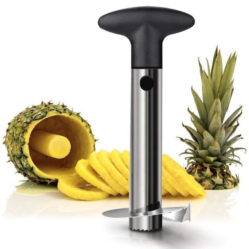 Botash Upgraded Pineapple Corer and Slicer Tool Stainless Steel Pineapple Cutter with Detachable Handle Ergonomic Pineapple Peeler for Easy Fast Core Removal1pcsMulticolour - Image 1