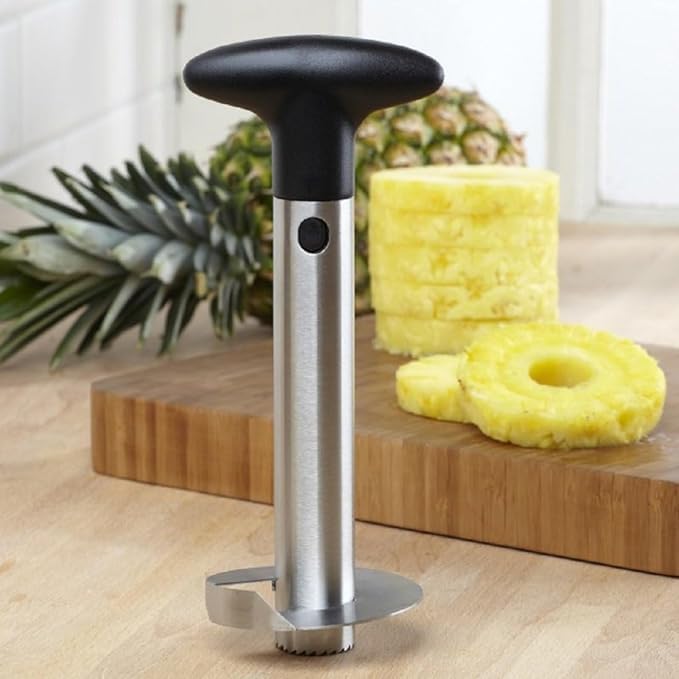 Botash Upgraded Pineapple Corer and Slicer Tool Stainless Steel Pineapple Cutter with Detachable Handle Ergonomic Pineapple Peeler for Easy Fast Core Removal1pcsMulticolour - Image 4
