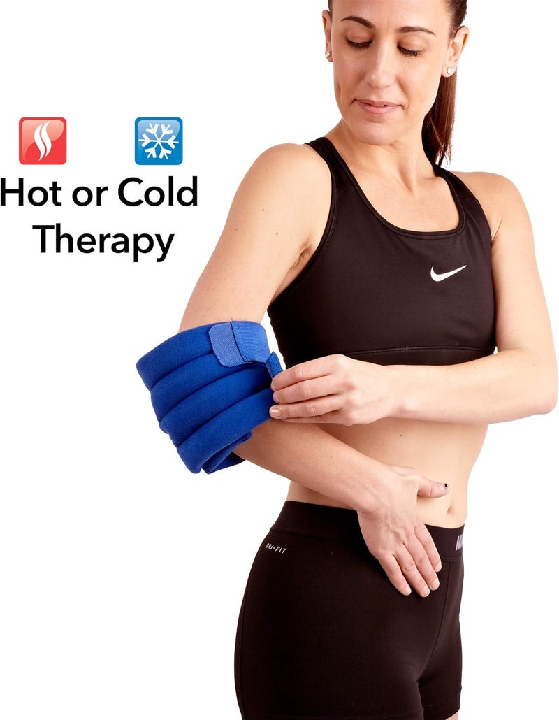 careX Bed Buddy Joint Wrap - Hot & Cold Therapy for Muscle and Joint Pain Relief - Large Heating Pad for Knee, Wrist, Elbow, Ankle, Arm or Leg, 2 Count - Image 2