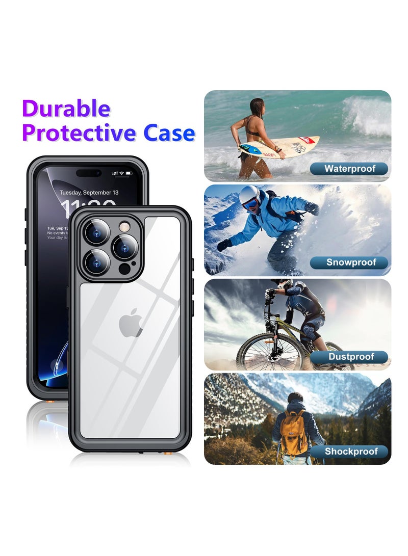 SYOSI Compatible with iPhone 16 Pro Max Case | Waterproof, Shockproof, Full Body Protection with Built-In Screen & Camera Protector | 16FT Military Grade Drop Protection - Image 5