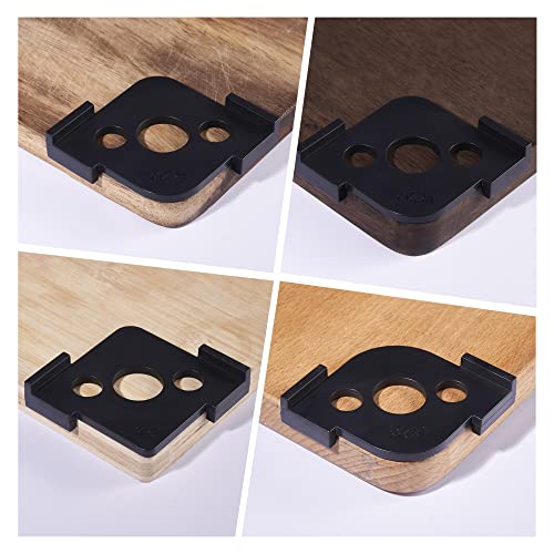 HERMIT TOOLS Pack of 4 Radius Jig Router Templates Corner Radius Routing Templates,Routing Rounded Corners Router Bit Templates for Woodworking Routing (8 Different Radius Set) - Image 5